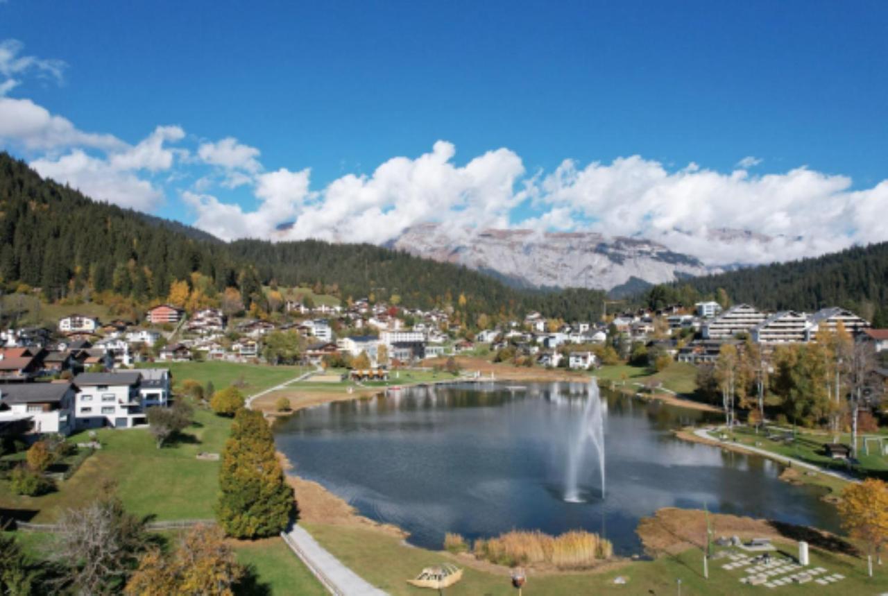 Lovely 1-Bedroom Vacation Studio Apartment With Pool And Sauna Laax Zewnętrze zdjęcie